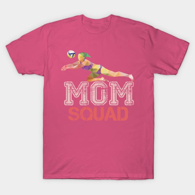 volleyball squad mom T-Shirt by hadlamcom